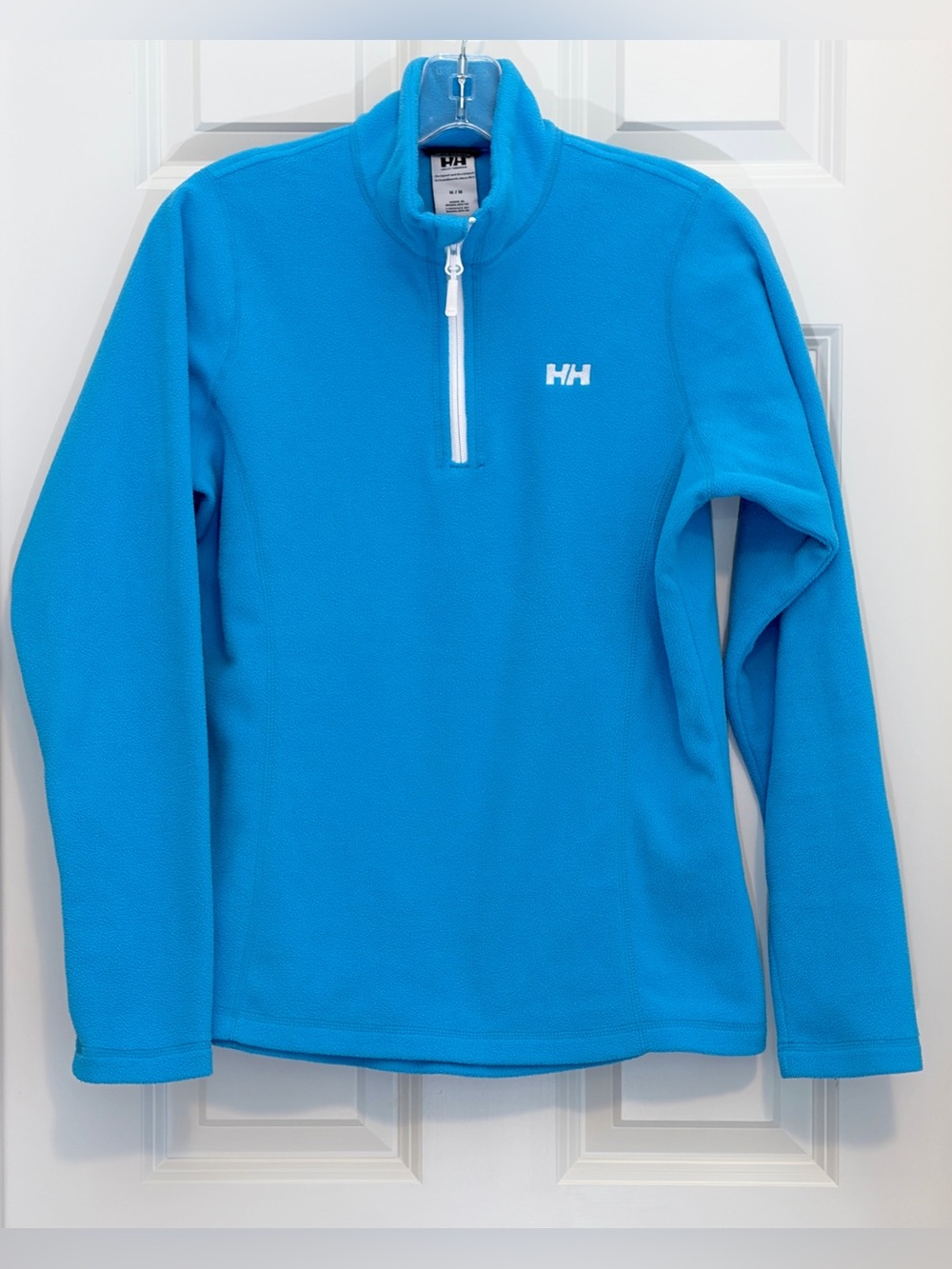 Helly Hansen Daybreaker Half Zip Polartec Fleece Bright Blue Pullover Medium